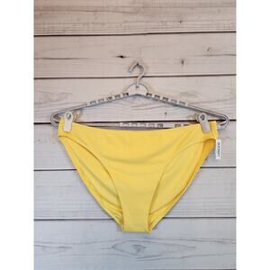 NWT Old Navy‎ Women's Yellow Stretchy Ribbed Pull-On Bikini Bottoms Size 3X